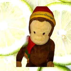 Large vintage curious George stuffed animal~Rare and hard to find